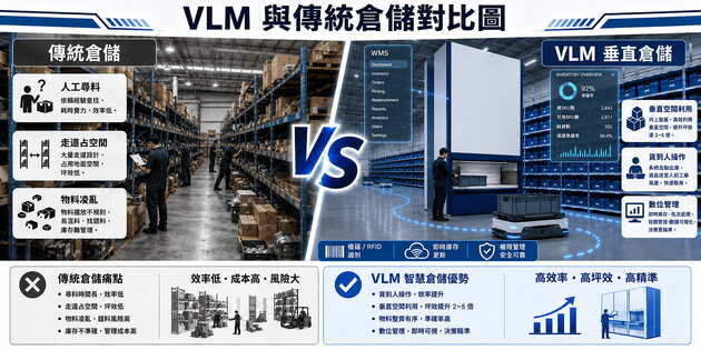 VLM與傳統倉儲對比圖